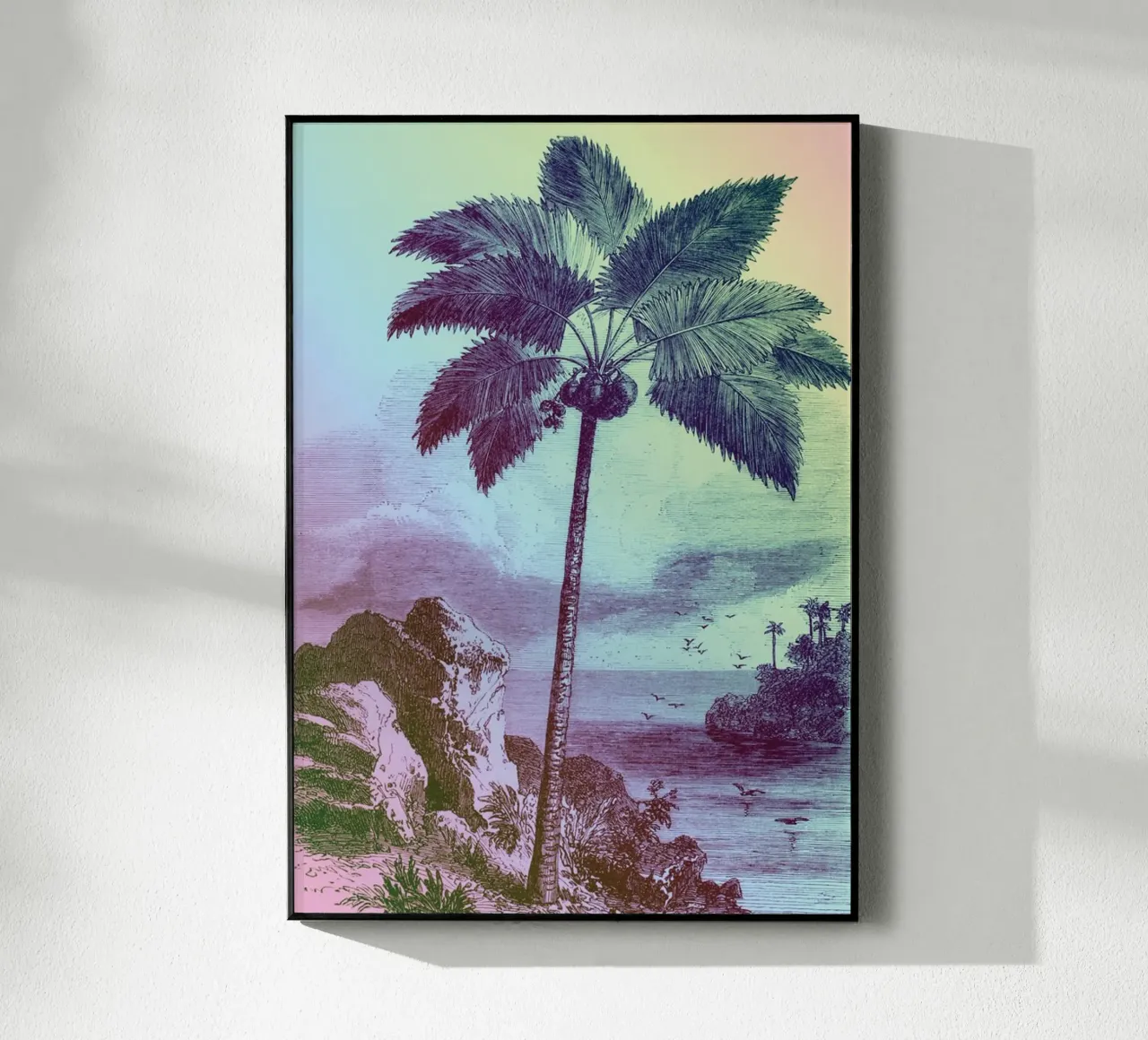 Palm Pop: II | Press Play Art Print Remix metacrilato de Press Play Art Prints