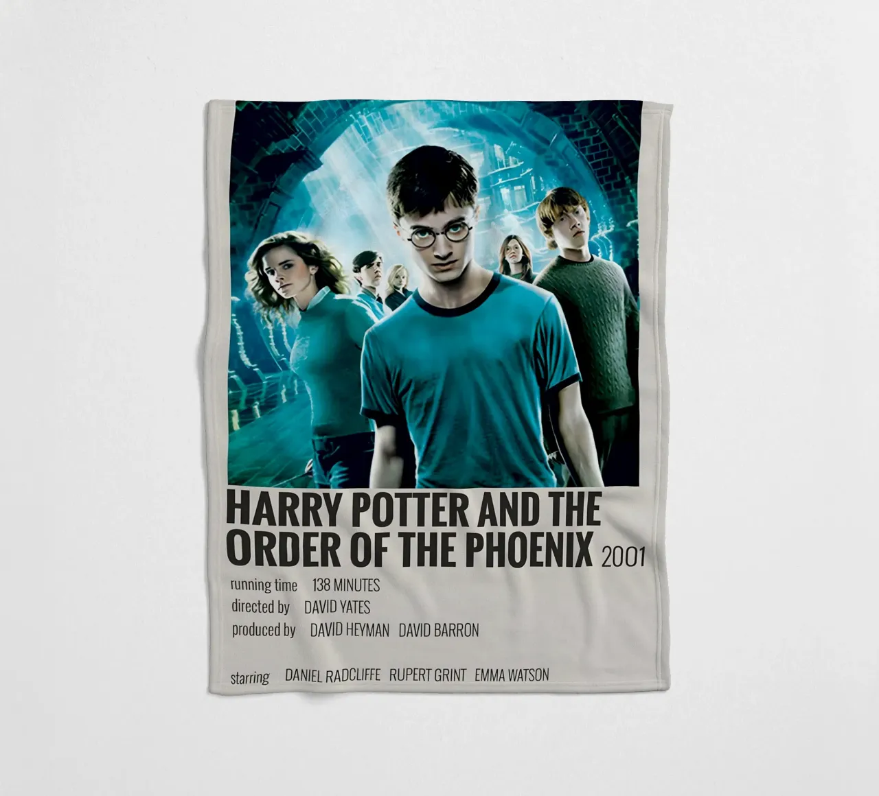 HARRY POTTER AND THE ORDER OF THE PHOENIX 2001 coperta in pile da MVFminimalist