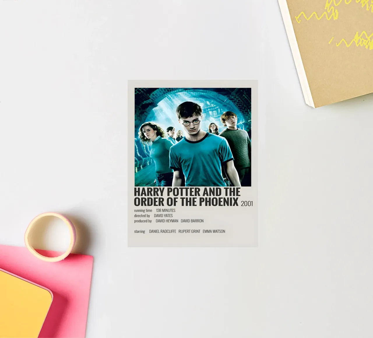 HARRY POTTER AND THE ORDER OF THE PHOENIX 2001 adesivo da MVFminimalist