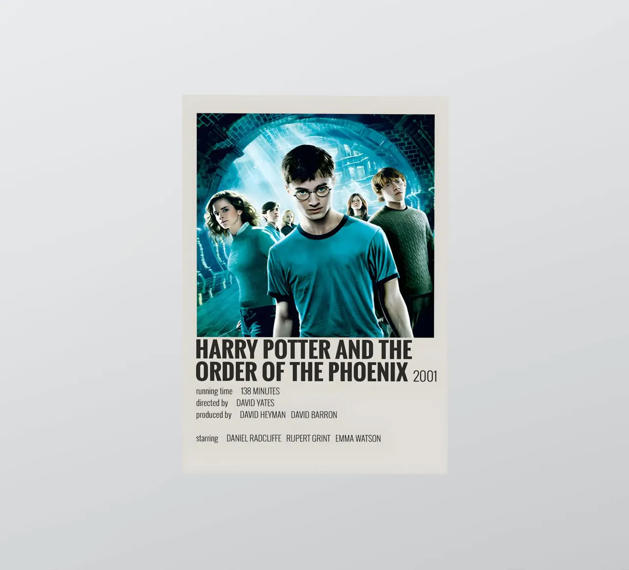 HARRY POTTER AND THE ORDER OF THE PHOENIX 2001 adesivo da MVFminimalist