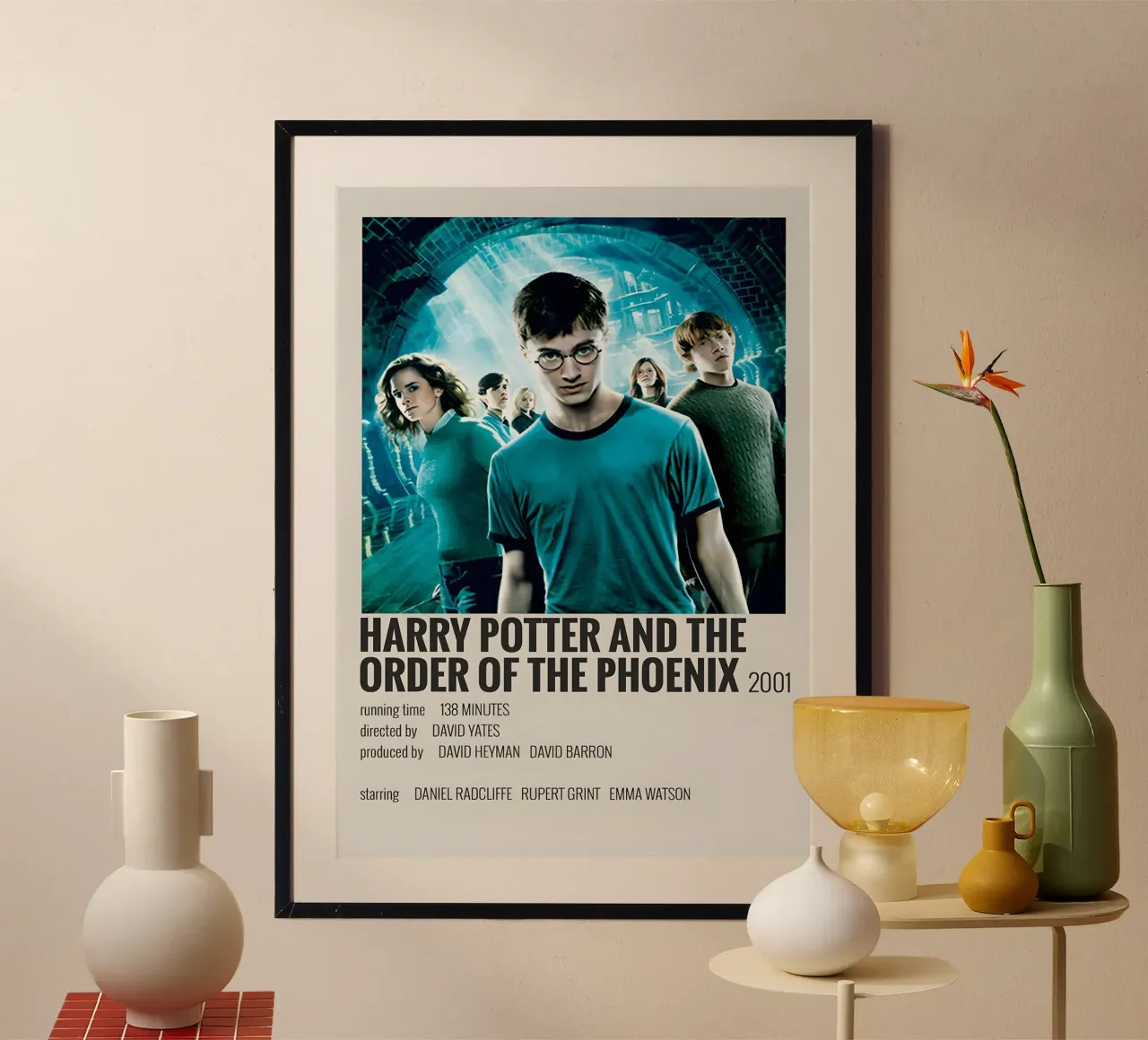 HARRY POTTER AND THE ORDER OF THE PHOENIX 2001 carta hahnemühle da MVFminimalist