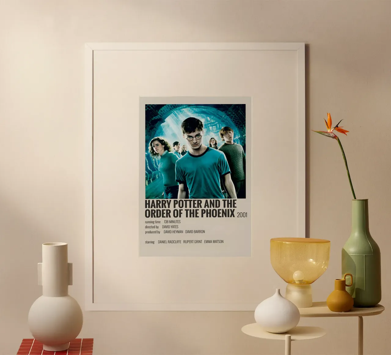 HARRY POTTER AND THE ORDER OF THE PHOENIX 2001 carta hahnemühle da MVFminimalist