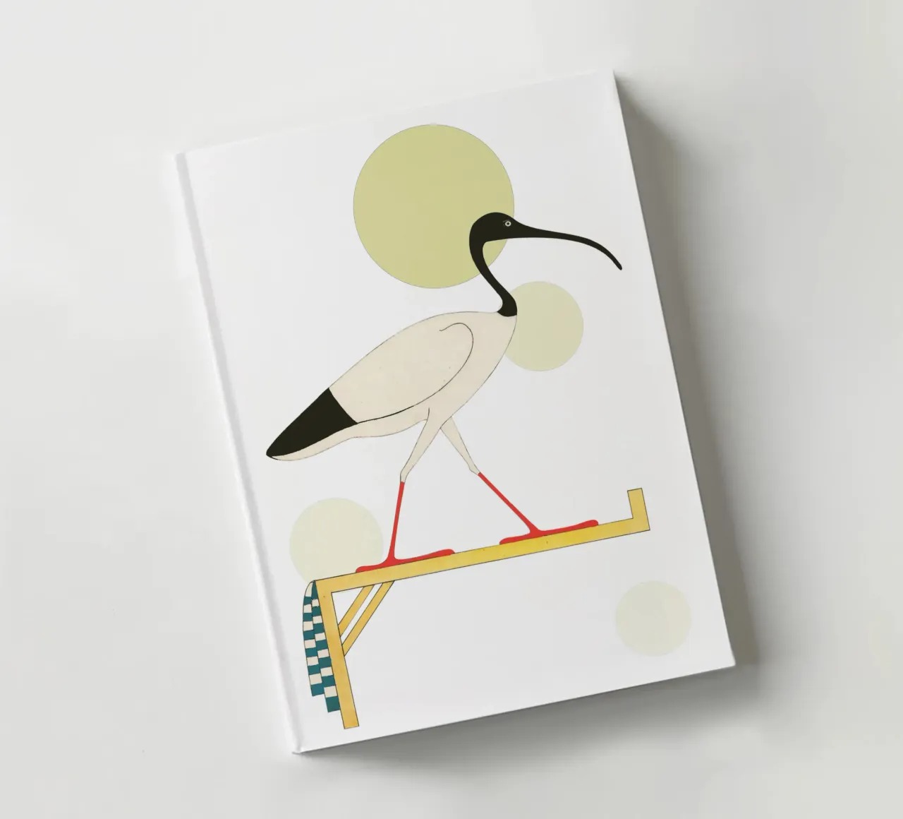 Mystic Ibis | Press Play Art Print Collage notebook by Press Play Art Prints