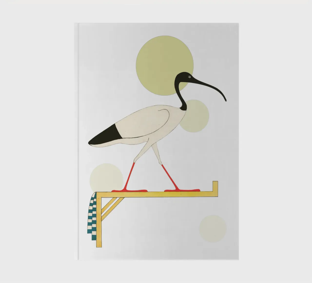Mystic Ibis | Press Play Art Print Collage notebook by Press Play Art Prints