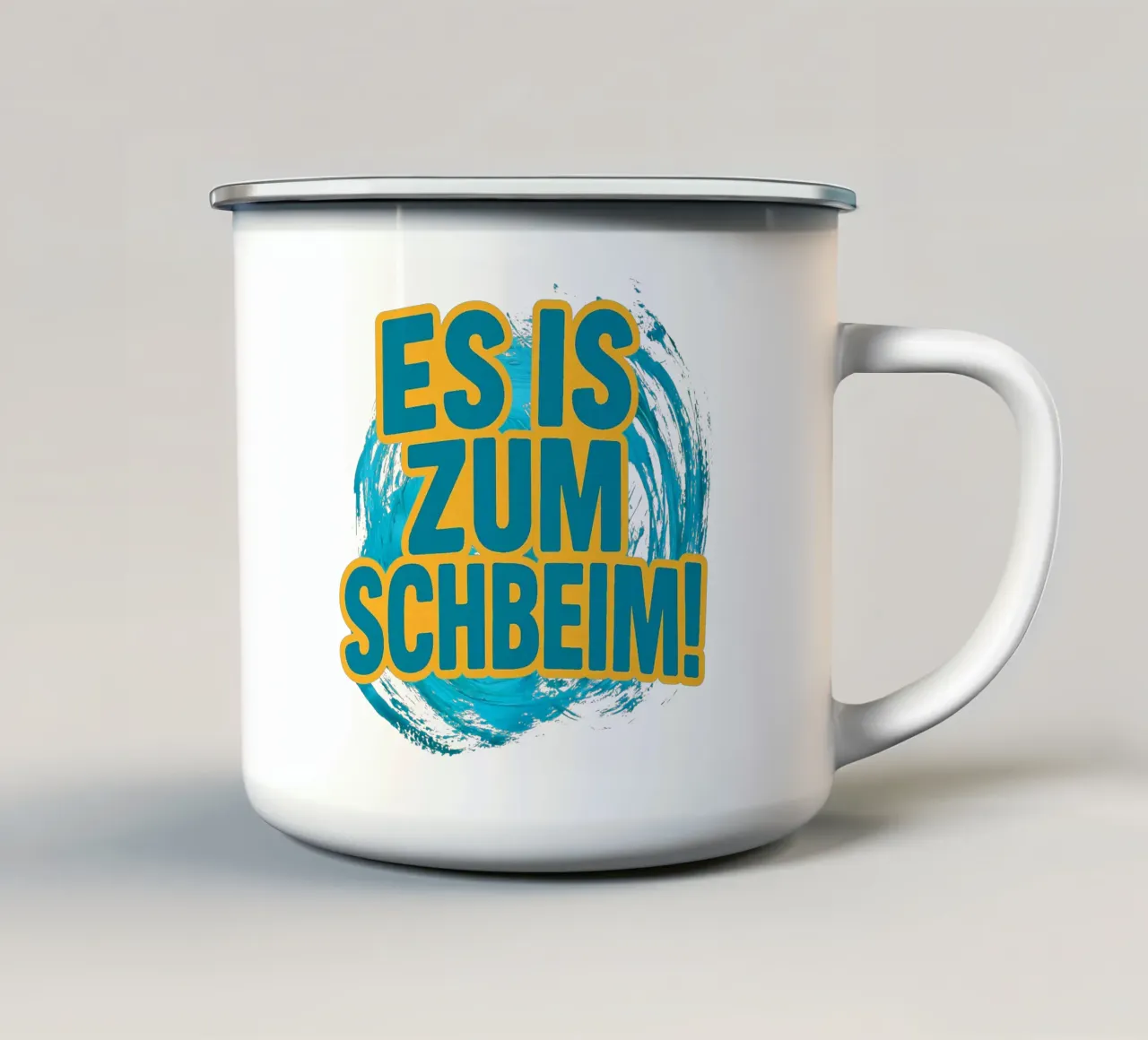 ES IS ZUM SCHBEIM! tazza in smalto da Vintage Van Gogh