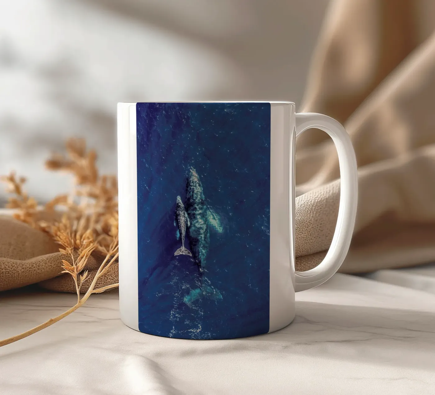 Blue ceramic mug by ROBERTO H