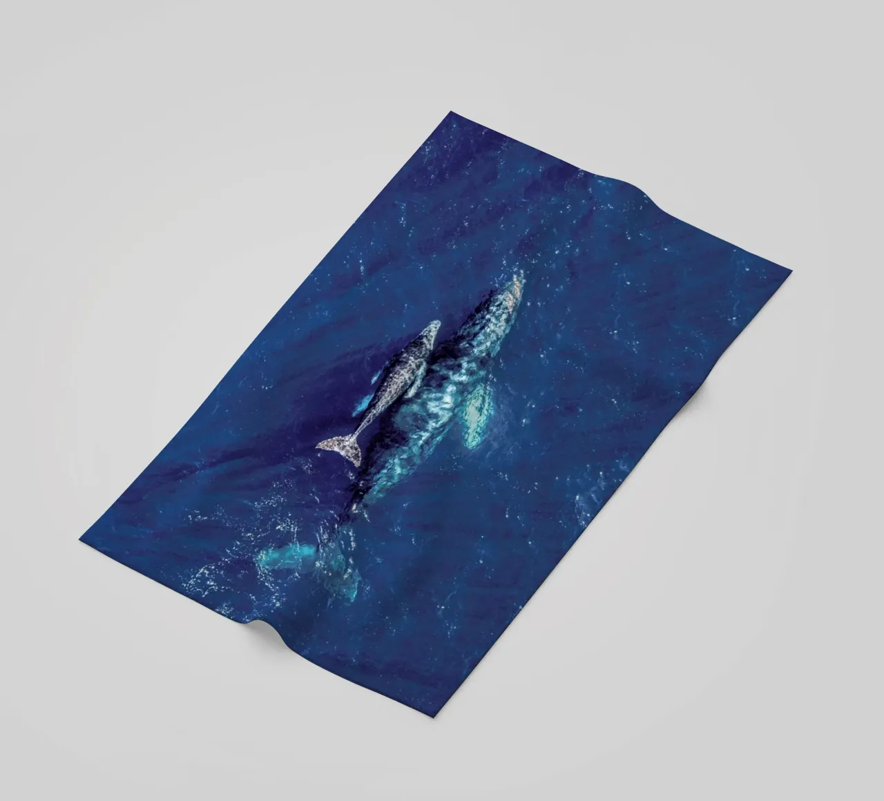 Blue beach towel by ROBERTO H