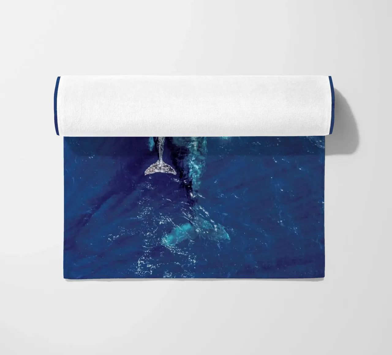 Blue beach towel by ROBERTO H