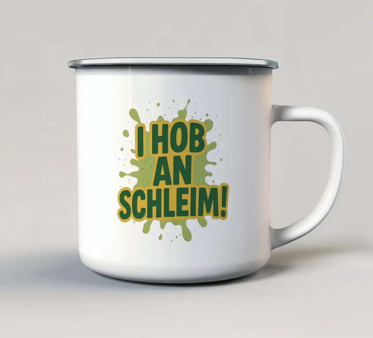 I HOB AN SCHLEIM! tazza in smalto da Vintage Van Gogh