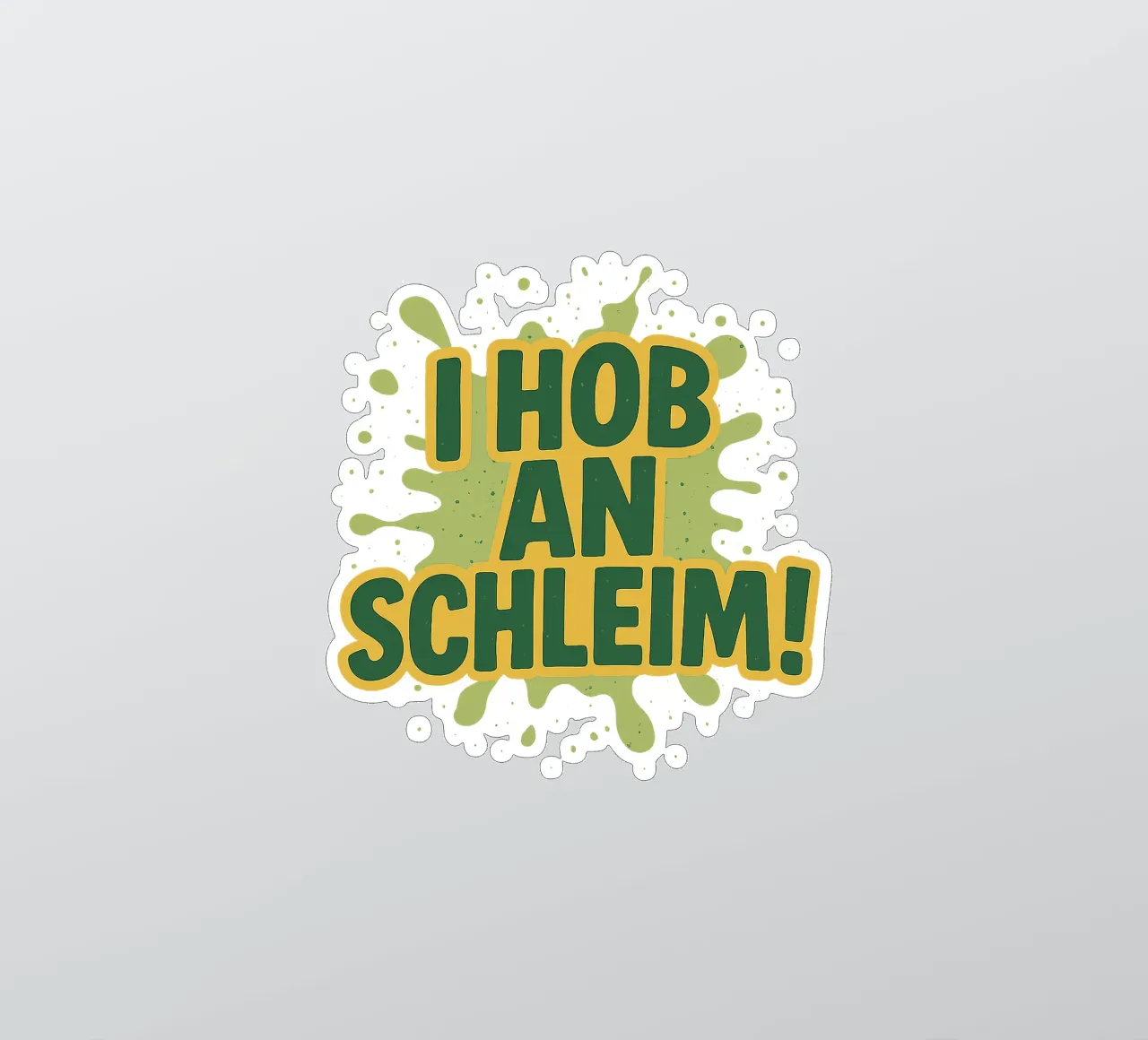 I HOB AN SCHLEIM! sticker van Vintage Van Gogh