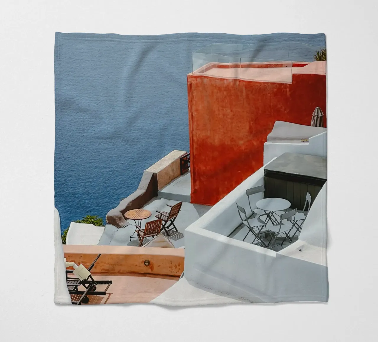Santorini Balconies coperta in pile da Thilo Grøsch