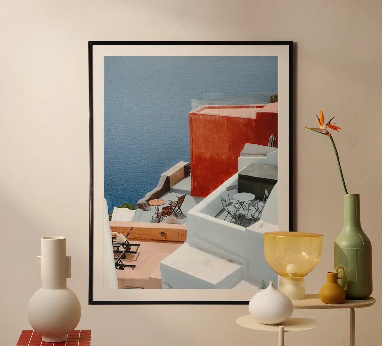 Santorini Balconies carta hahnemühle da Thilo Grøsch
