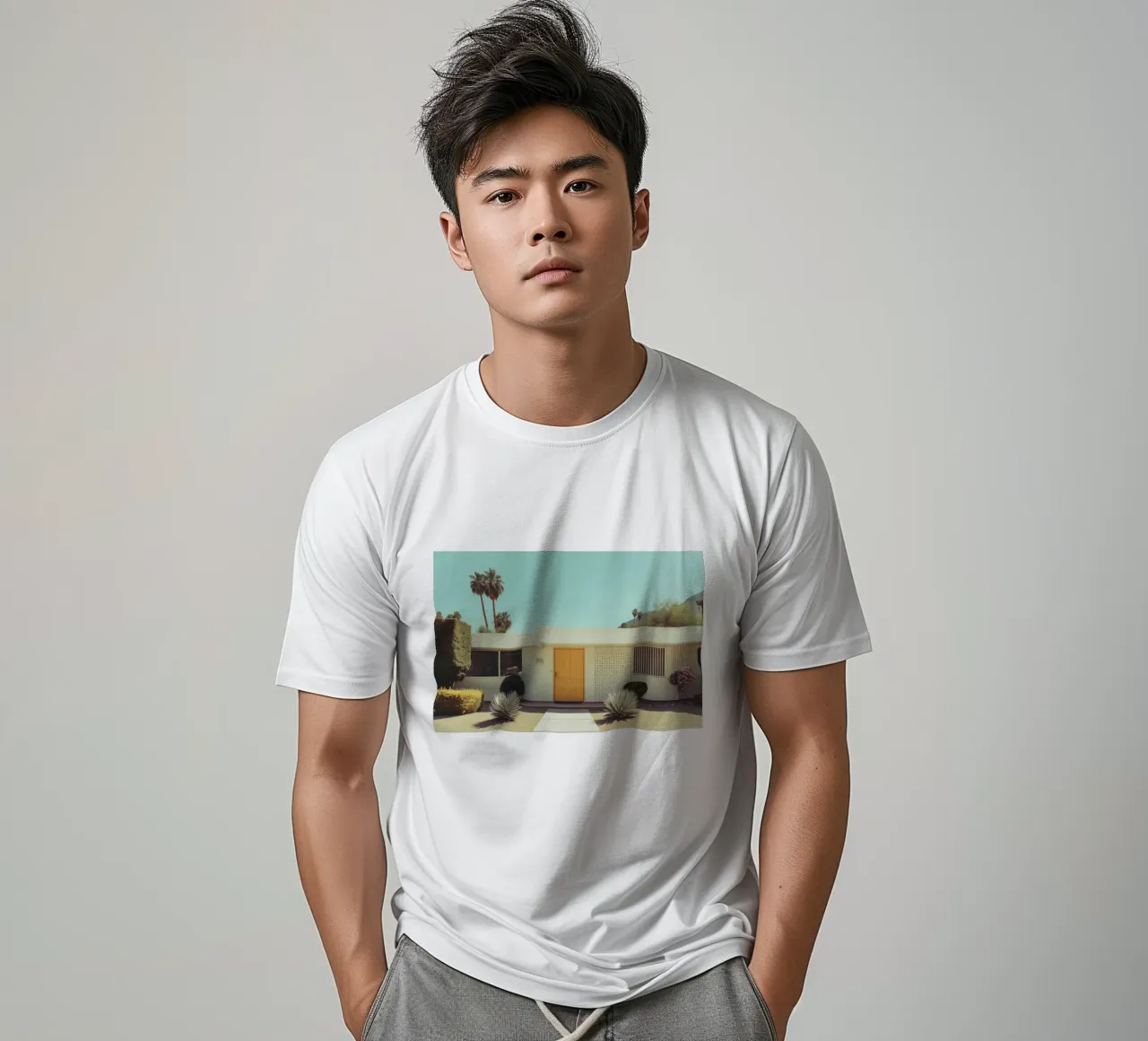 Atmosfera retrò a Palm Springs t-shirt da Carinaprint