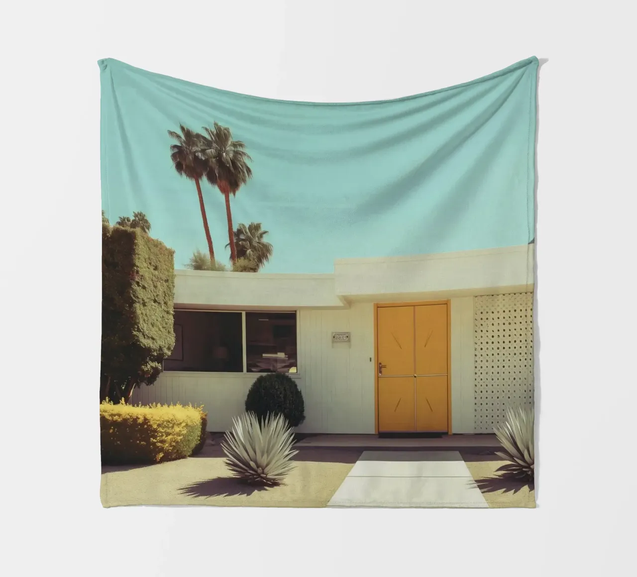 Atmosfera retrò a Palm Springs coperta in pile da Carinaprint
