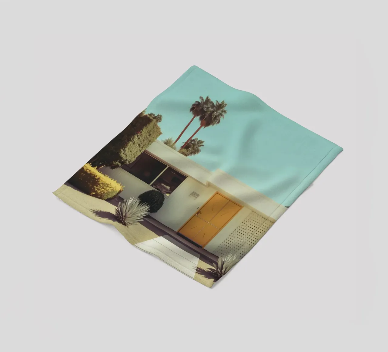 Atmosfera retrò a Palm Springs coperta in pile da Carinaprint