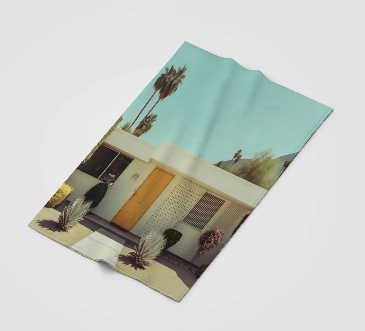 Atmosfera retrò a Palm Springs coperta in pile da Carinaprint