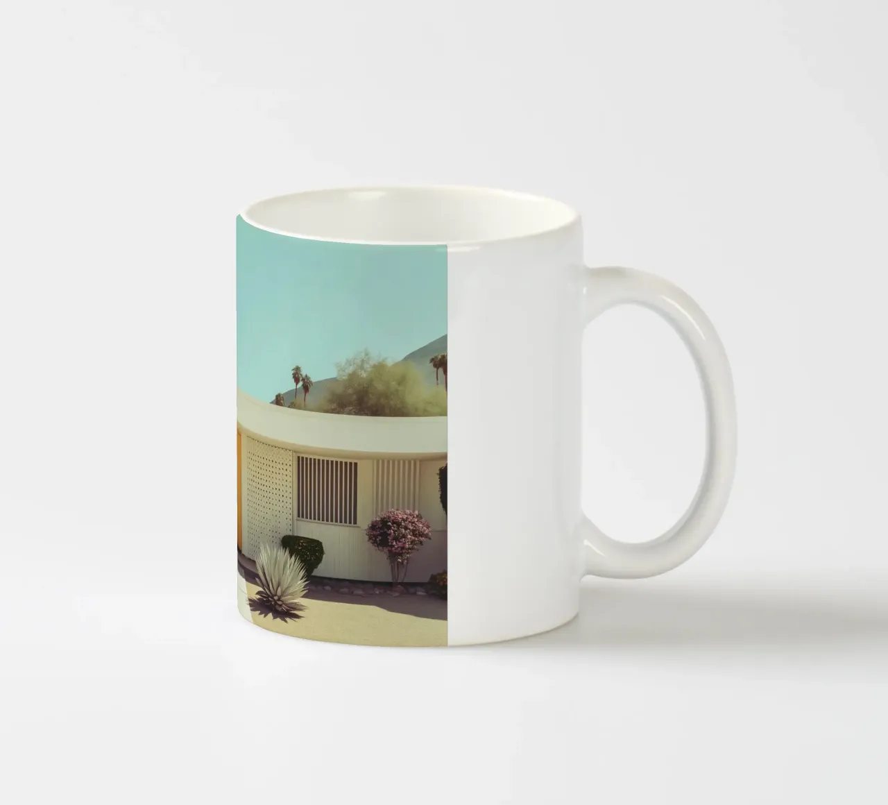 Atmosfera retrò a Palm Springs tazza in ceramica da Carinaprint