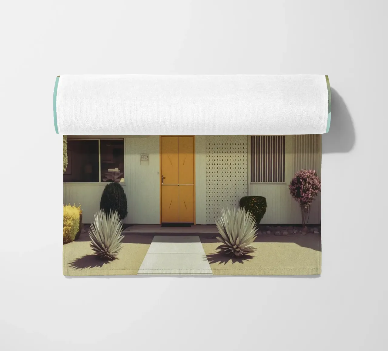 Atmosfera retrò a Palm Springs telo mare da Carinaprint