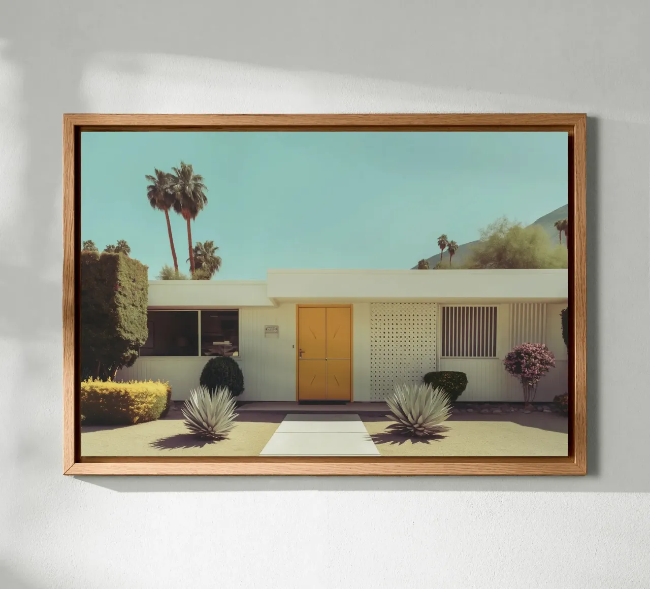 Atmosfera retrò a Palm Springs alluminio dibond da Carinaprint