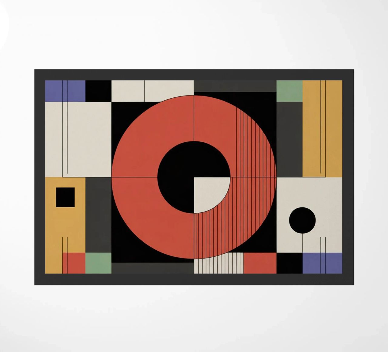 Abstracto moderno de mediados de siglo en llamativo estilo geométrico felpudo de THE MOTIVATED TYPE