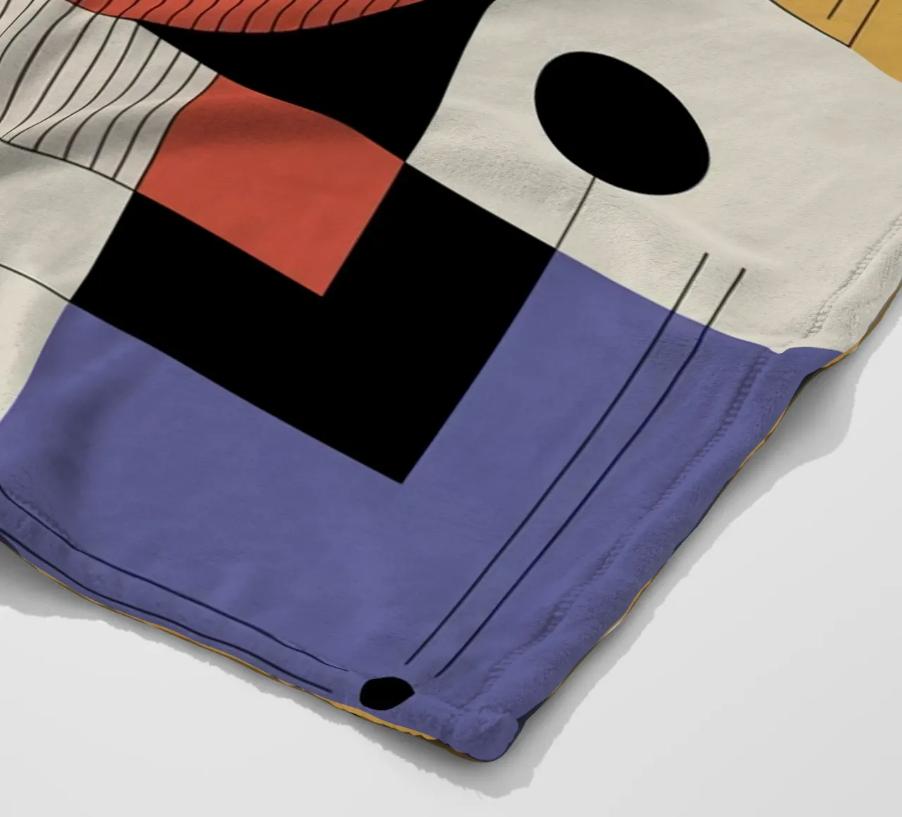 Astratto moderno di metà secolo in un sorprendente stile geometrico coperta in pile da THE MOTIVATED TYPE