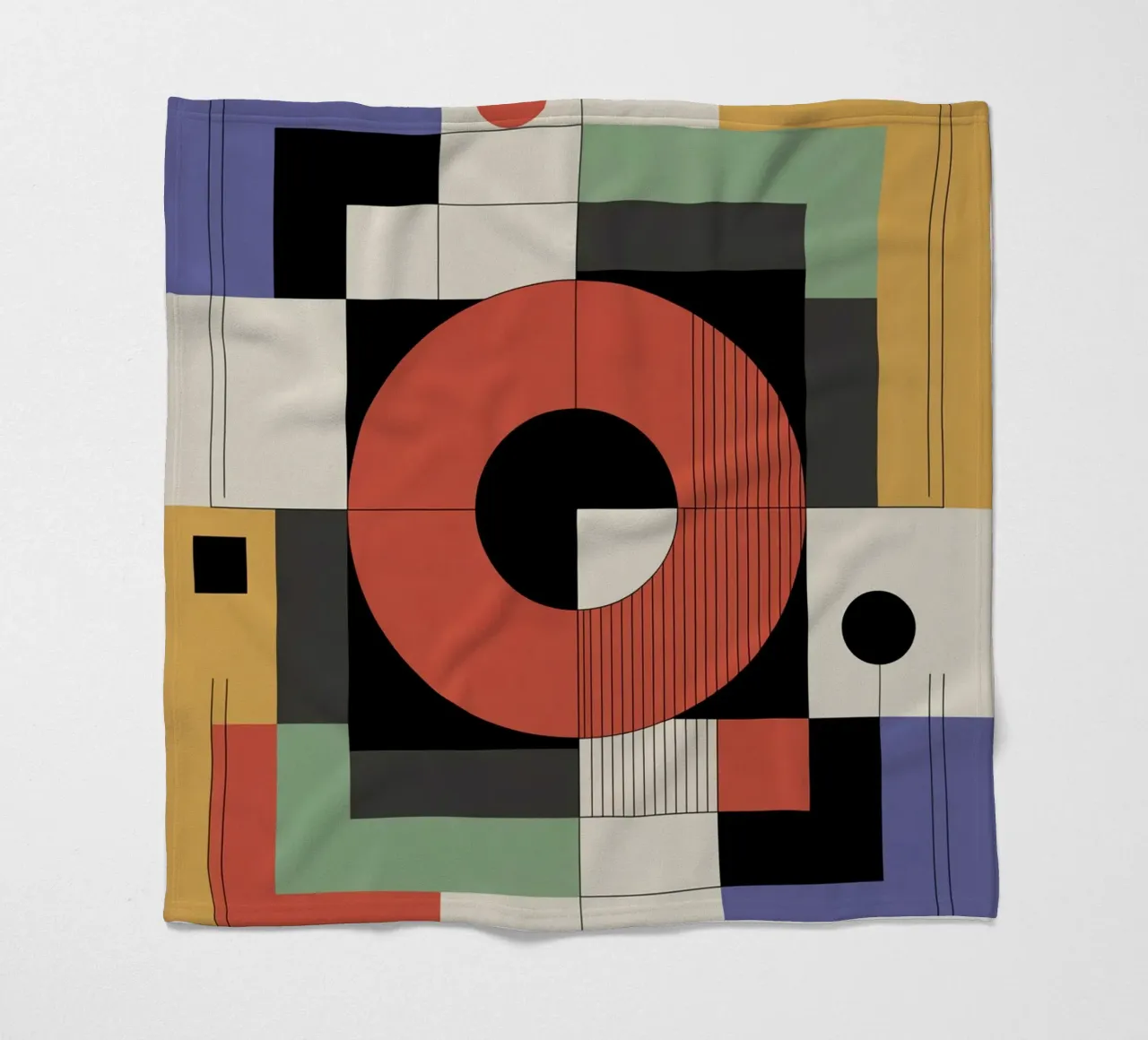 Astratto moderno di metà secolo in un sorprendente stile geometrico coperta in pile da THE MOTIVATED TYPE