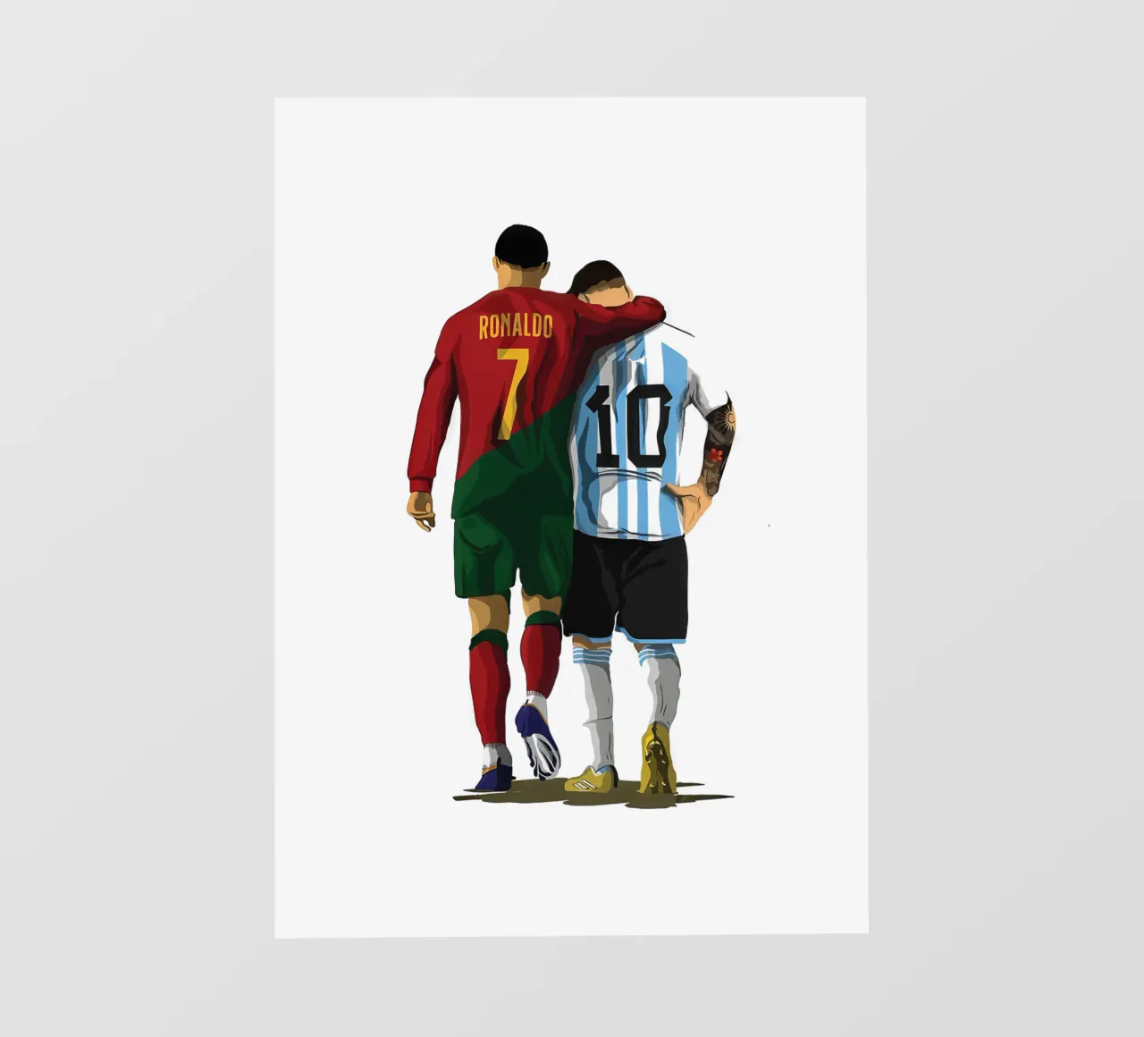 Ronaldo & Messi pellicola backlit da NextPixel
