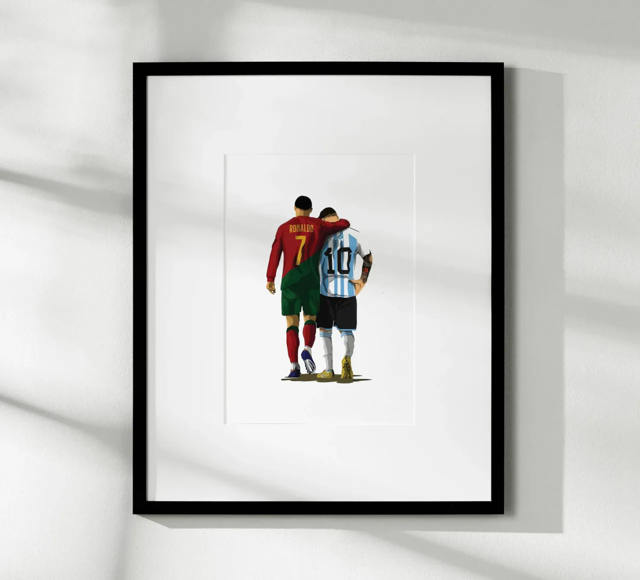 Ronaldo & Messi carta hahnemühle da NextPixel