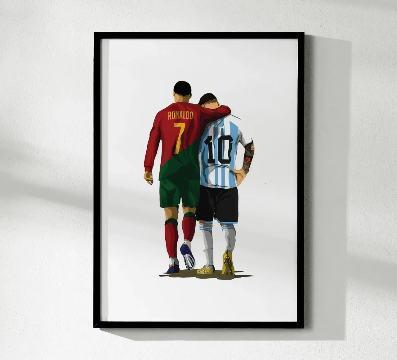 Ronaldo & Messi carta hahnemühle da NextPixel