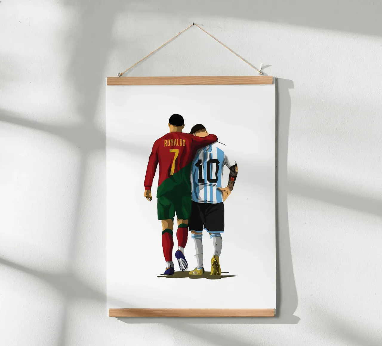 Ronaldo & Messi carta hahnemühle da NextPixel