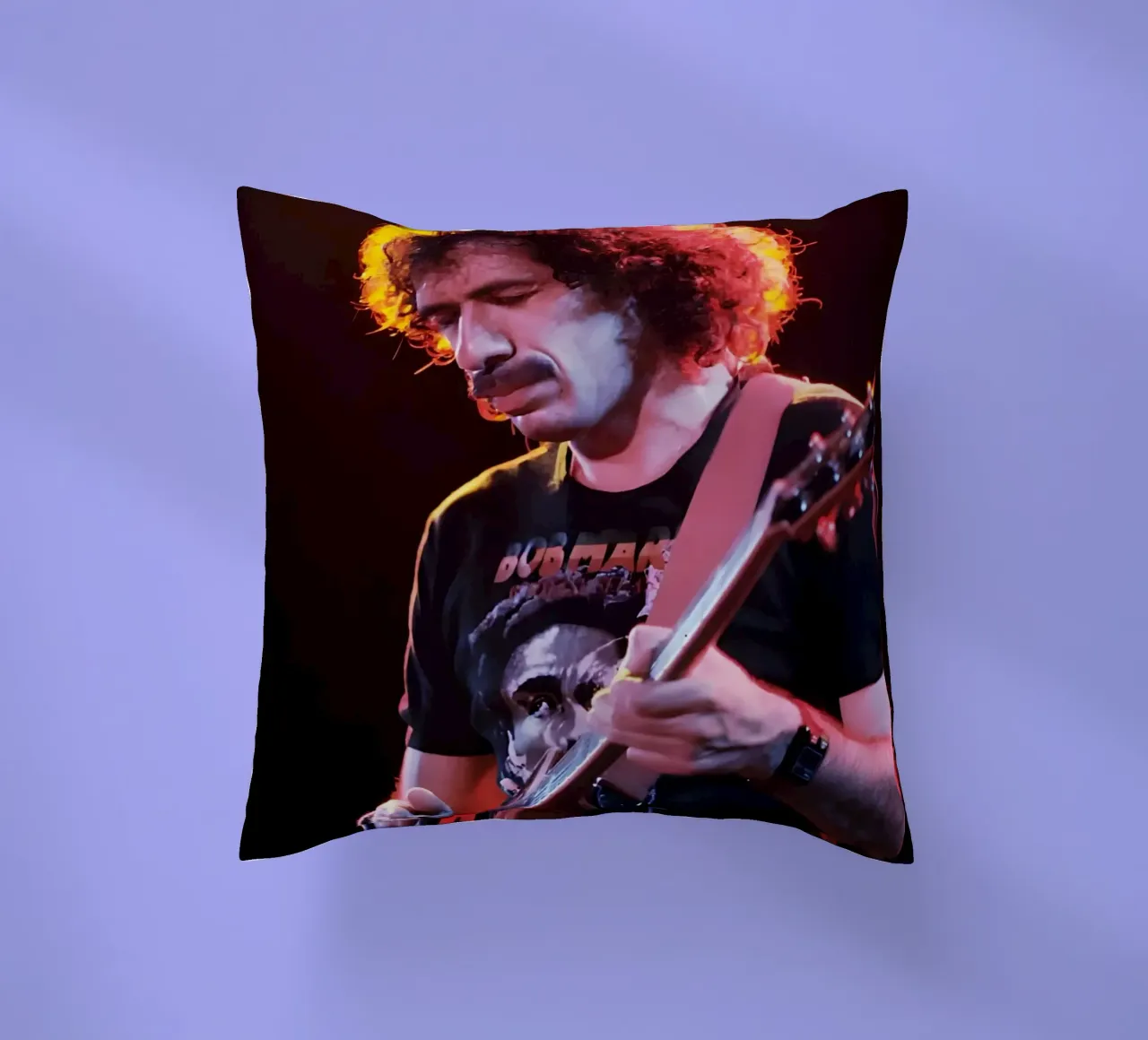 Carlos Santana cuscino da Low poly art
