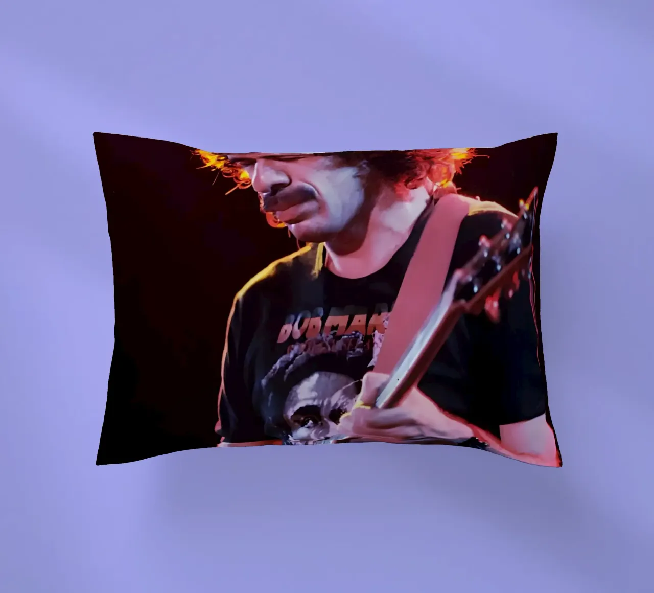 Carlos Santana cuscino da Low poly art