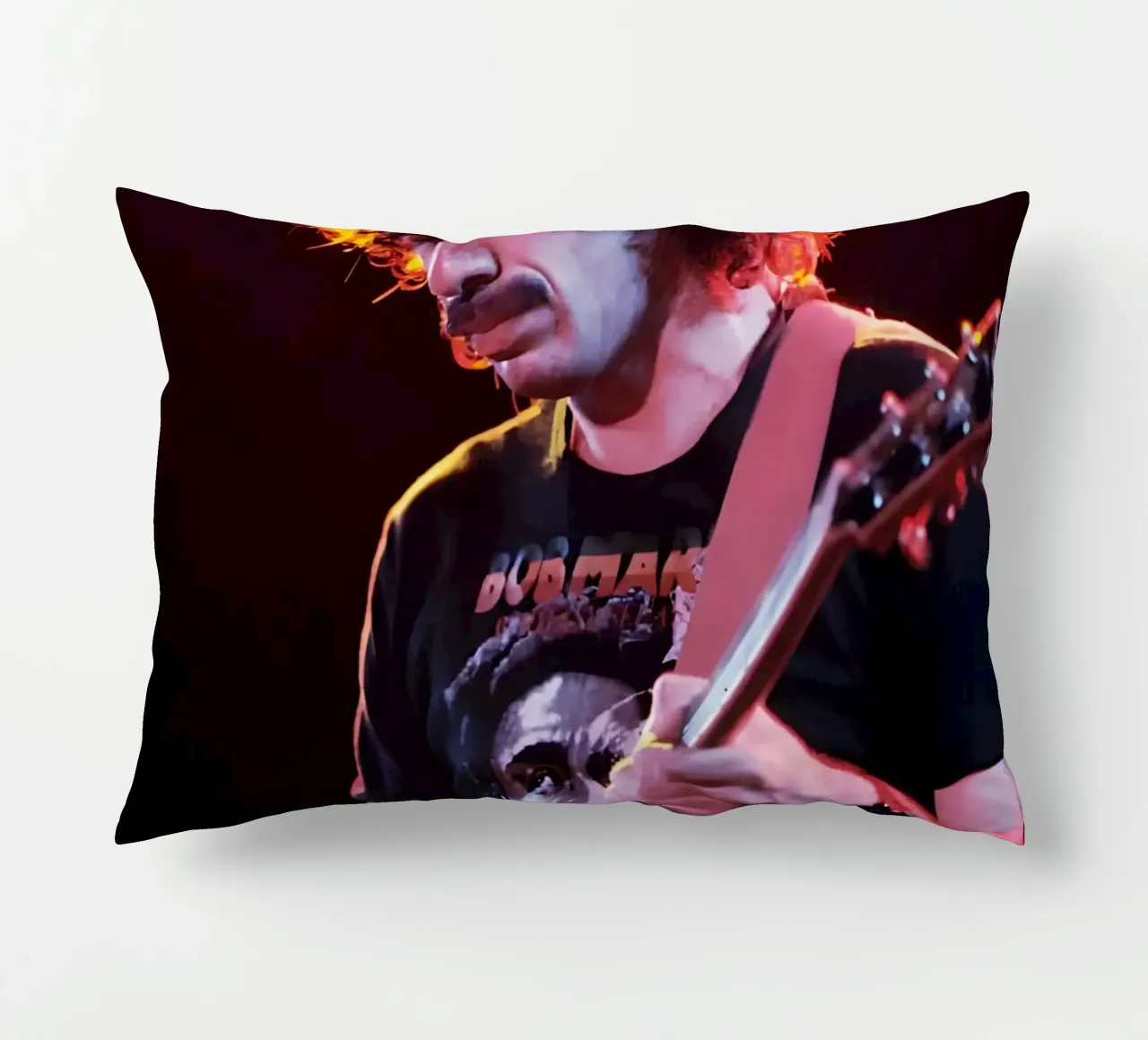 Carlos Santana cuscino da Low poly art