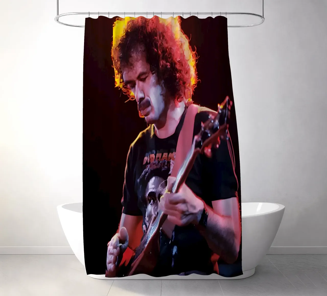 Carlos Santana tenda da doccia da Low poly art