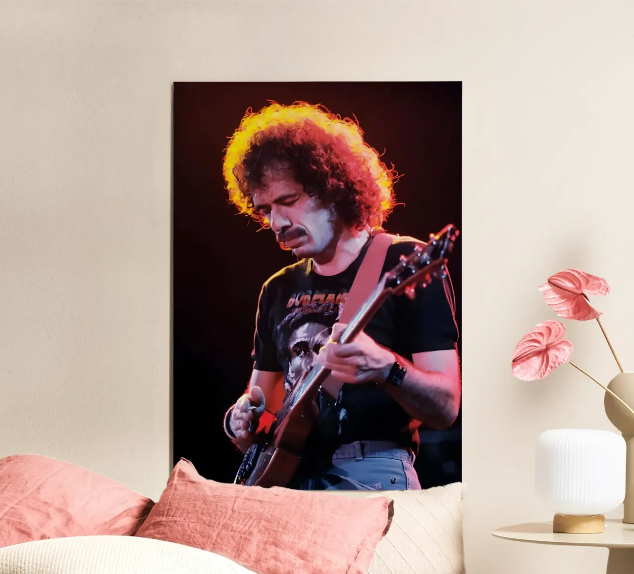 Carlos Santana carta hahnemühle da Low poly art