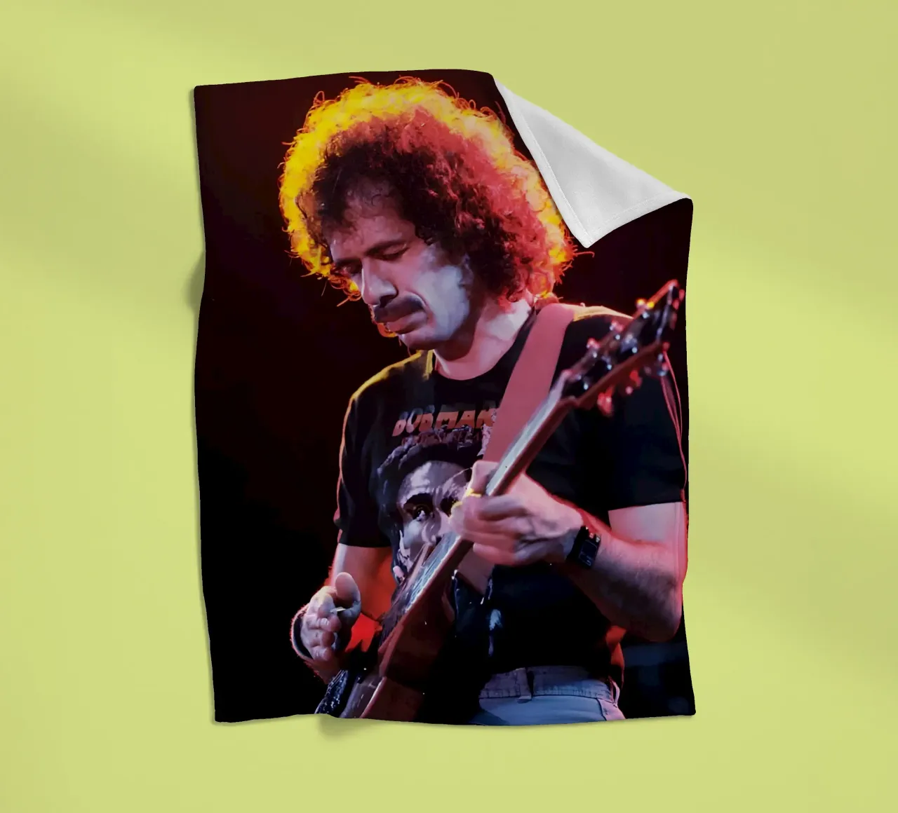 Carlos Santana coperta in pile da Low poly art