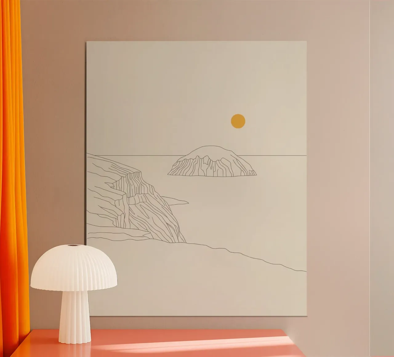 The Lookout poster with aluminum frame by ZEN VACATION