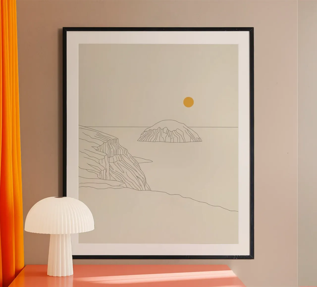 The Lookout poster with aluminum frame by ZEN VACATION