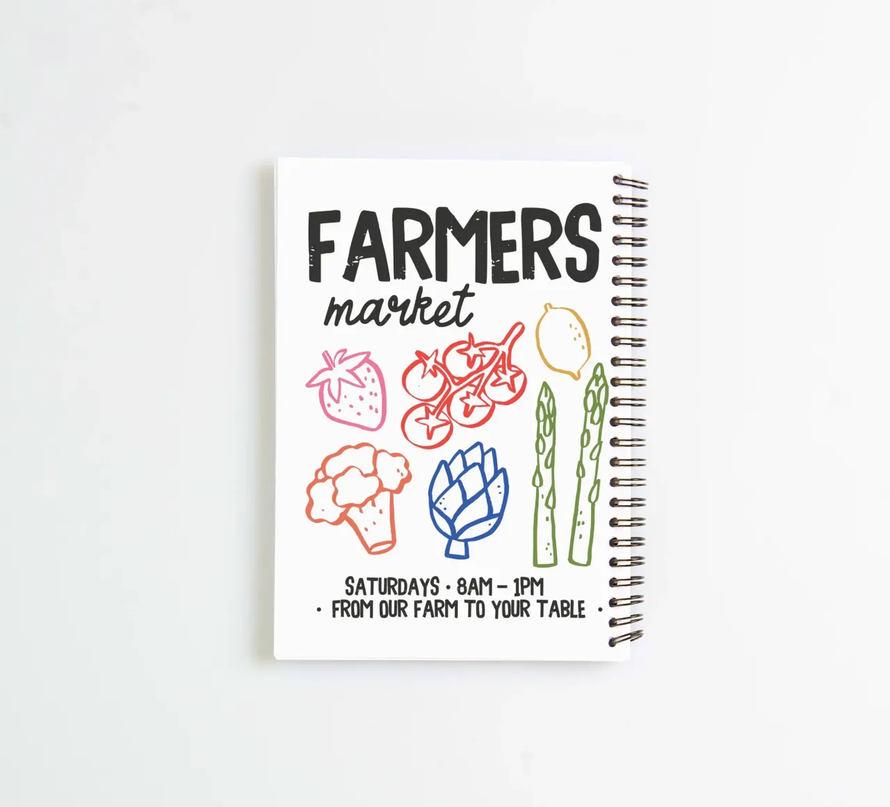 From Our Farm to Your Table spiral notebook by ramosashop