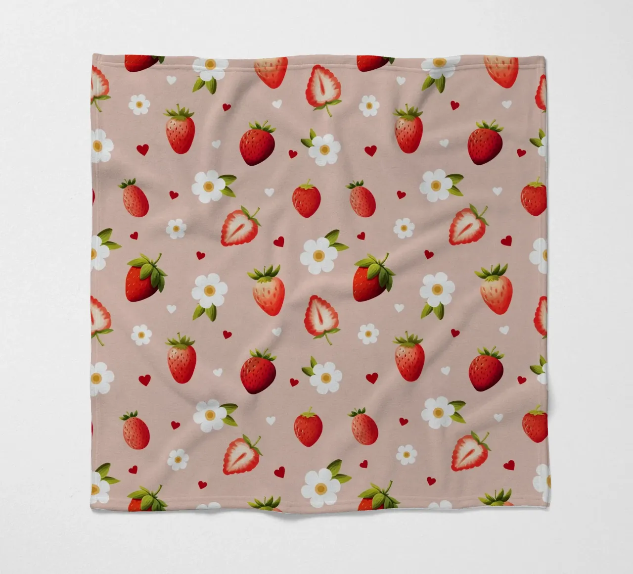 Strawberries II coperta in pile da Vivi Nicolin
