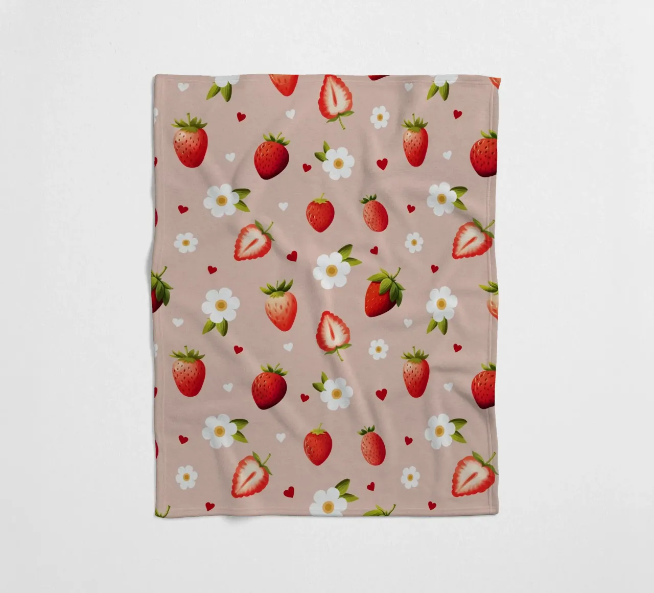 Strawberries II coperta in pile da Vivi Nicolin