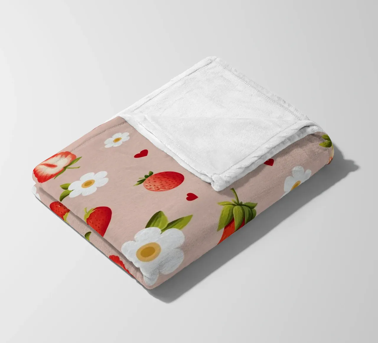 Strawberries II coperta in pile da Vivi Nicolin