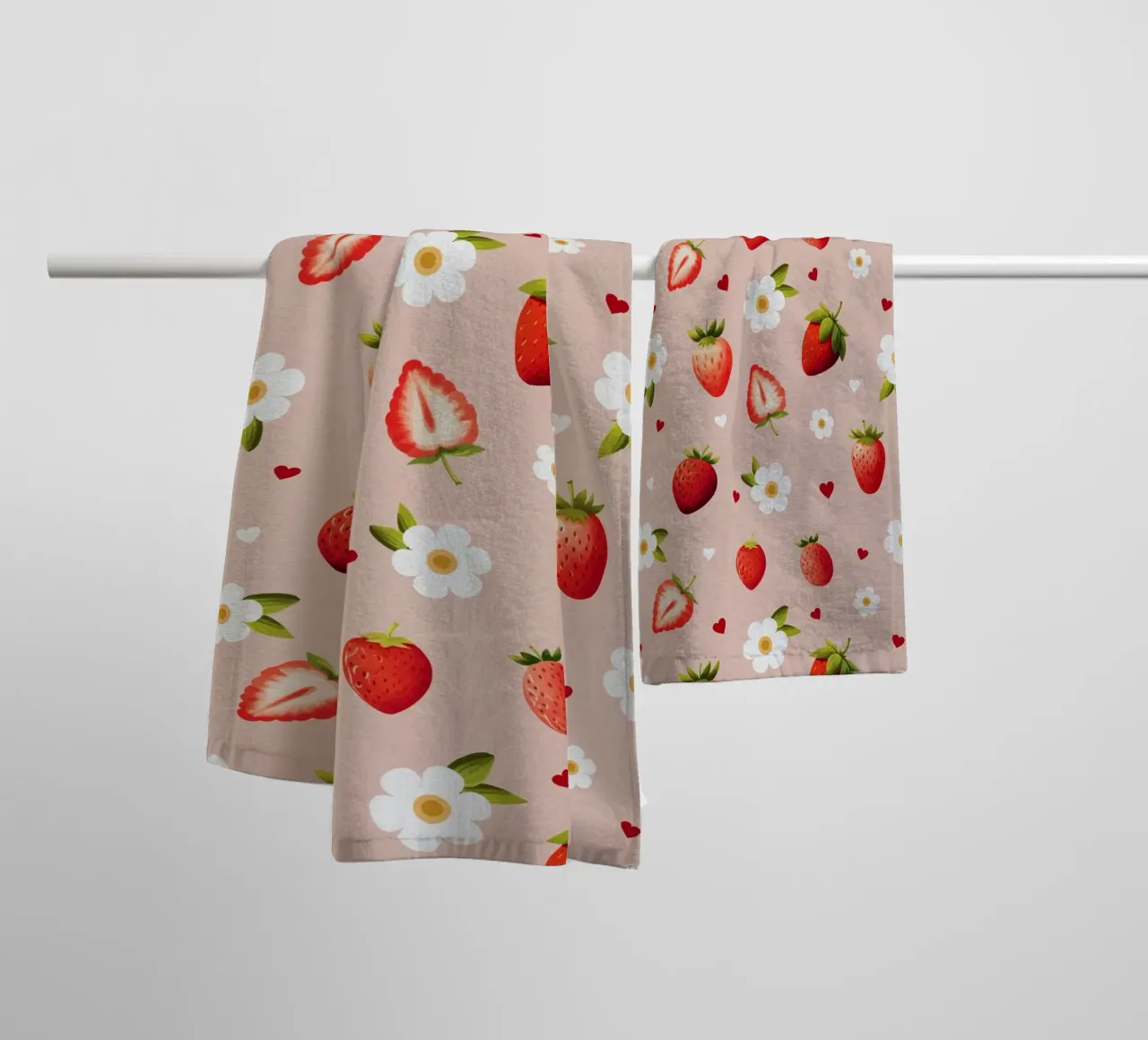 Strawberries II asciugamano da bagno da Vivi Nicolin