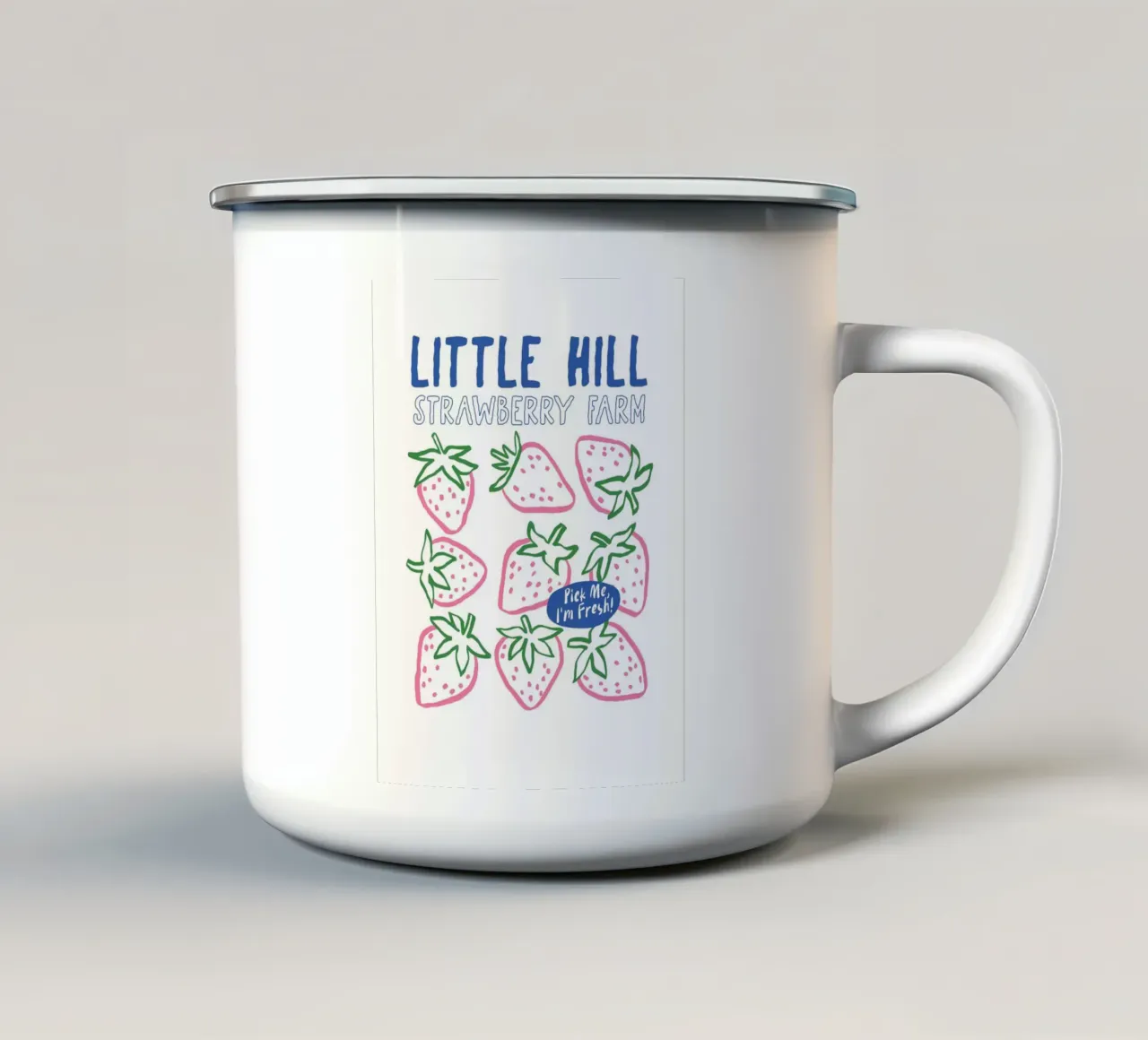 Pick Me, I'm Fresh! tazza in smalto da ramosashop