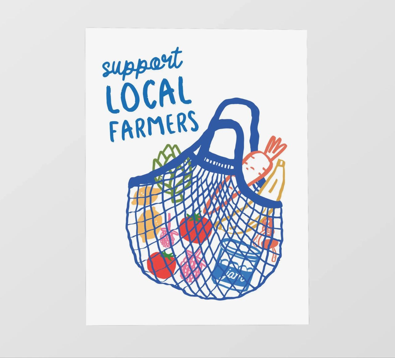 Support Local Farmers pellicola backlit da ramosashop