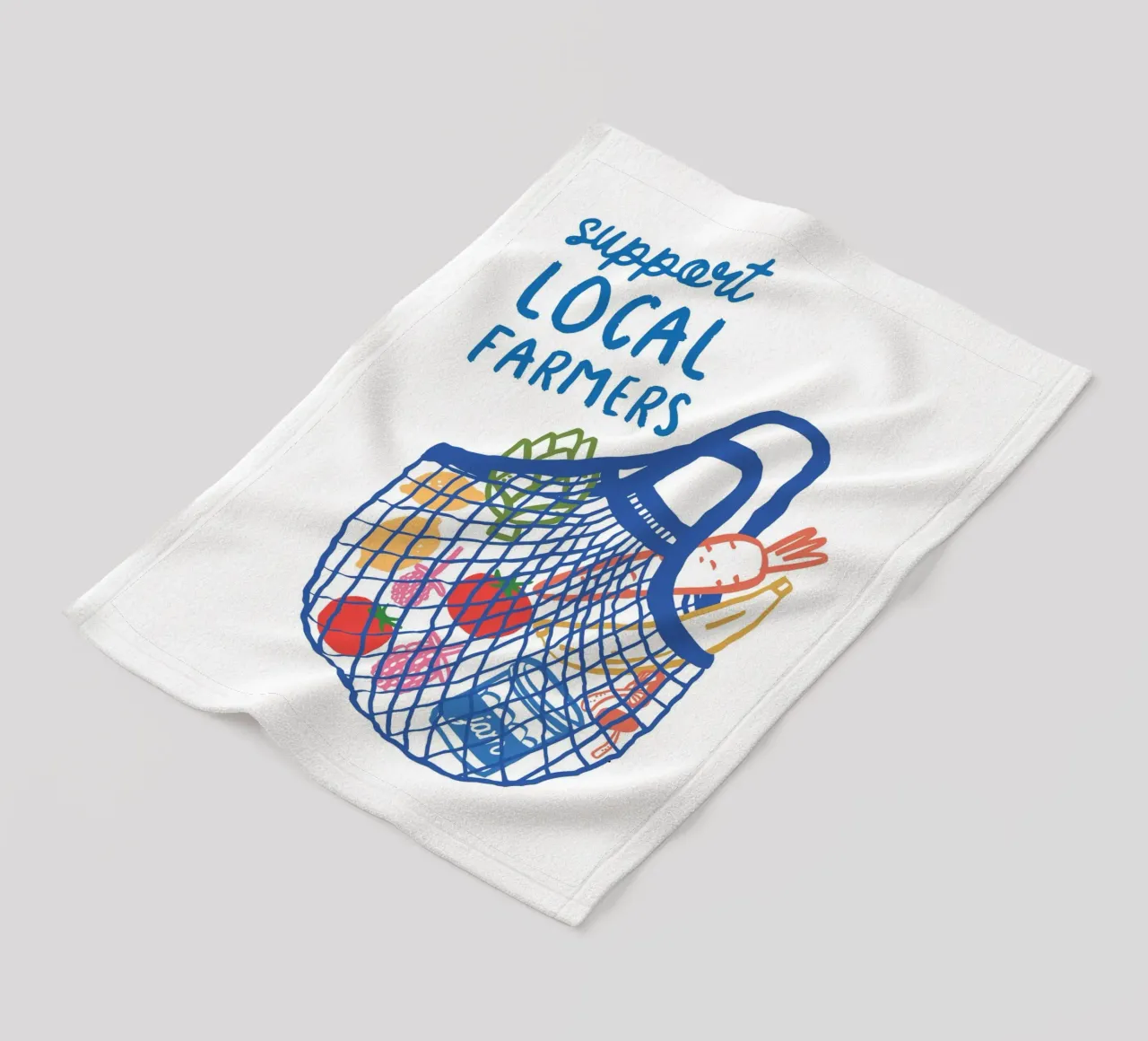 Support Local Farmers coperta in pile da ramosashop