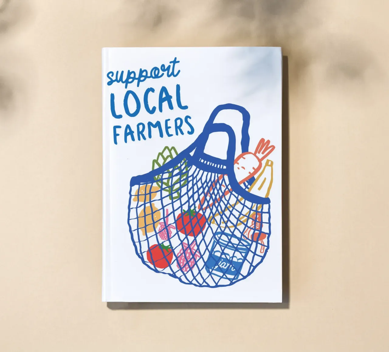 Support Local Farmers notebook by ramosashop