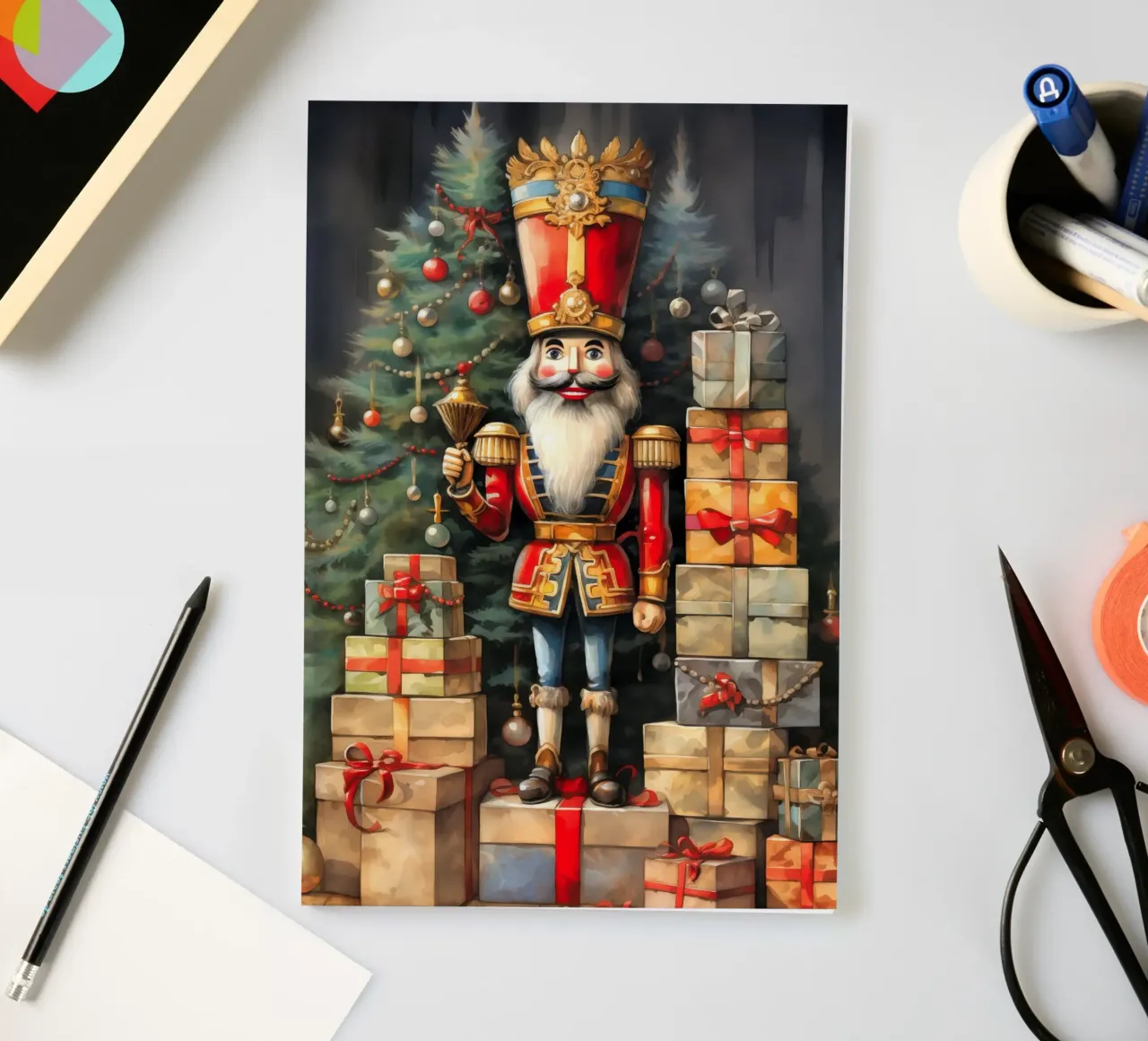 Christmas Nutcracker notebook by Fleur de Lys