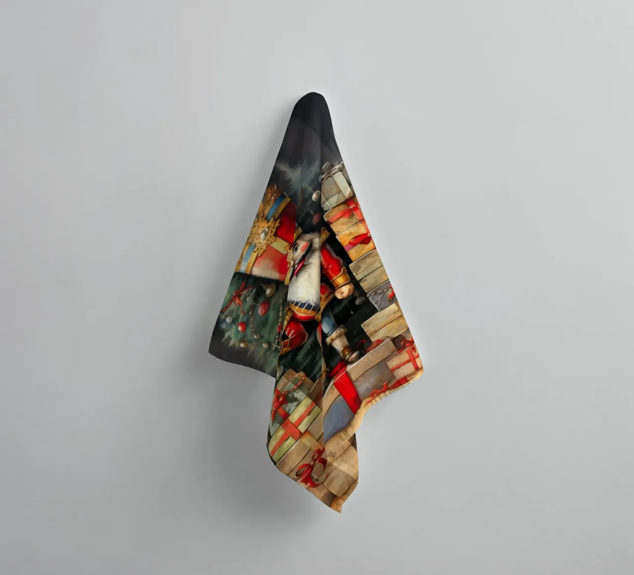 Christmas Nutcracker towel by Fleur de Lys
