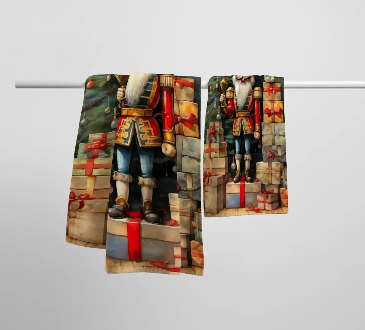 Christmas Nutcracker towel by Fleur de Lys